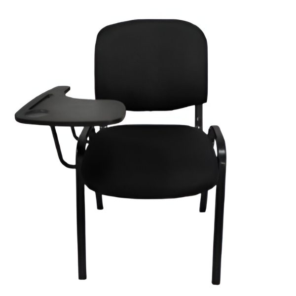 silla universitaria negra